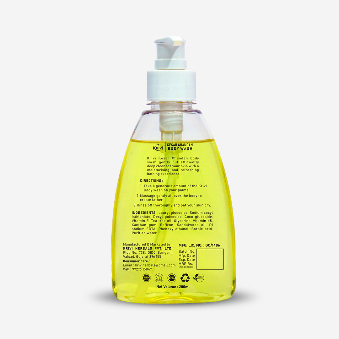 Krivi Kesar Chandan Body Wash 200ml