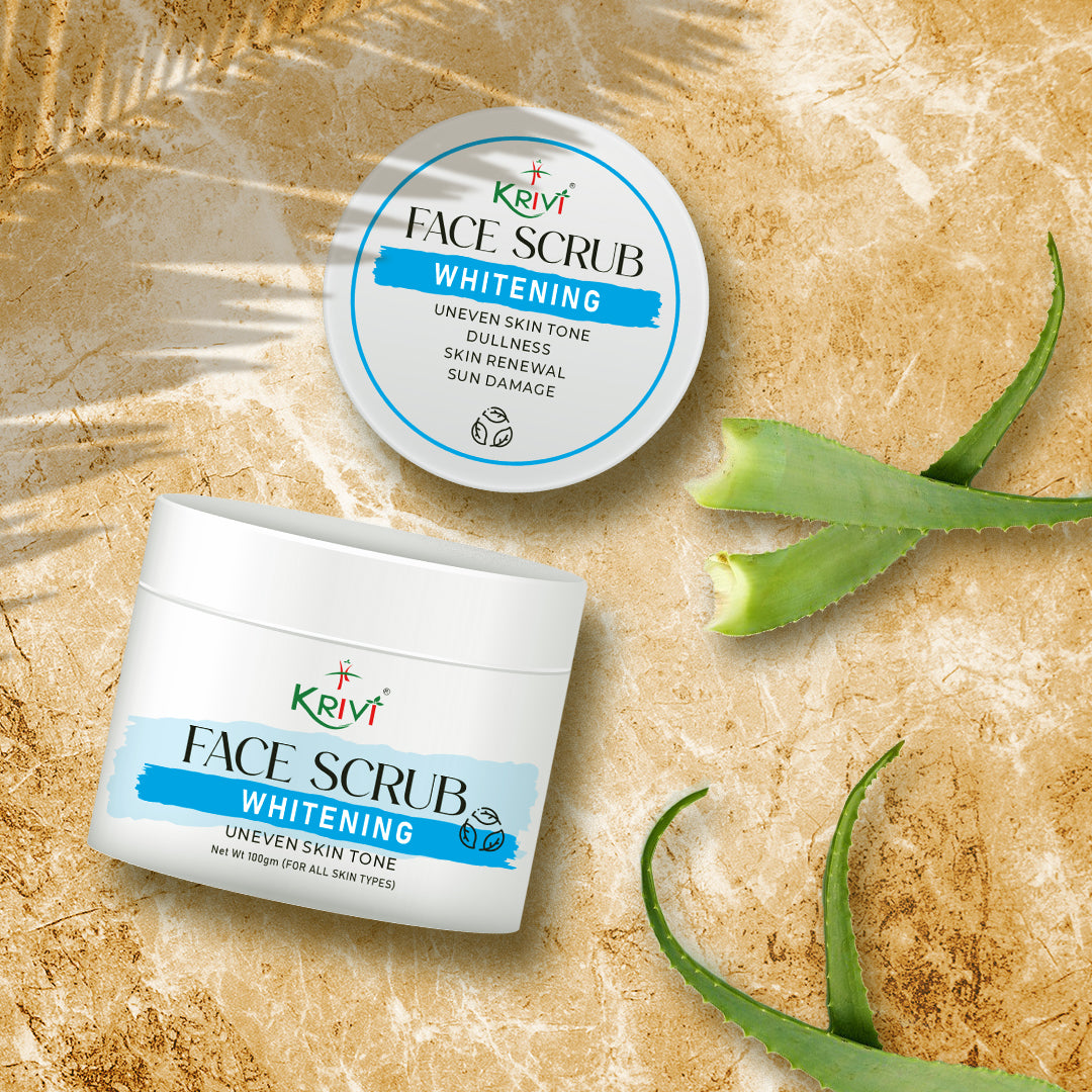 Krivi Whitening Face Scrub Uneven Skin Tone 100gm