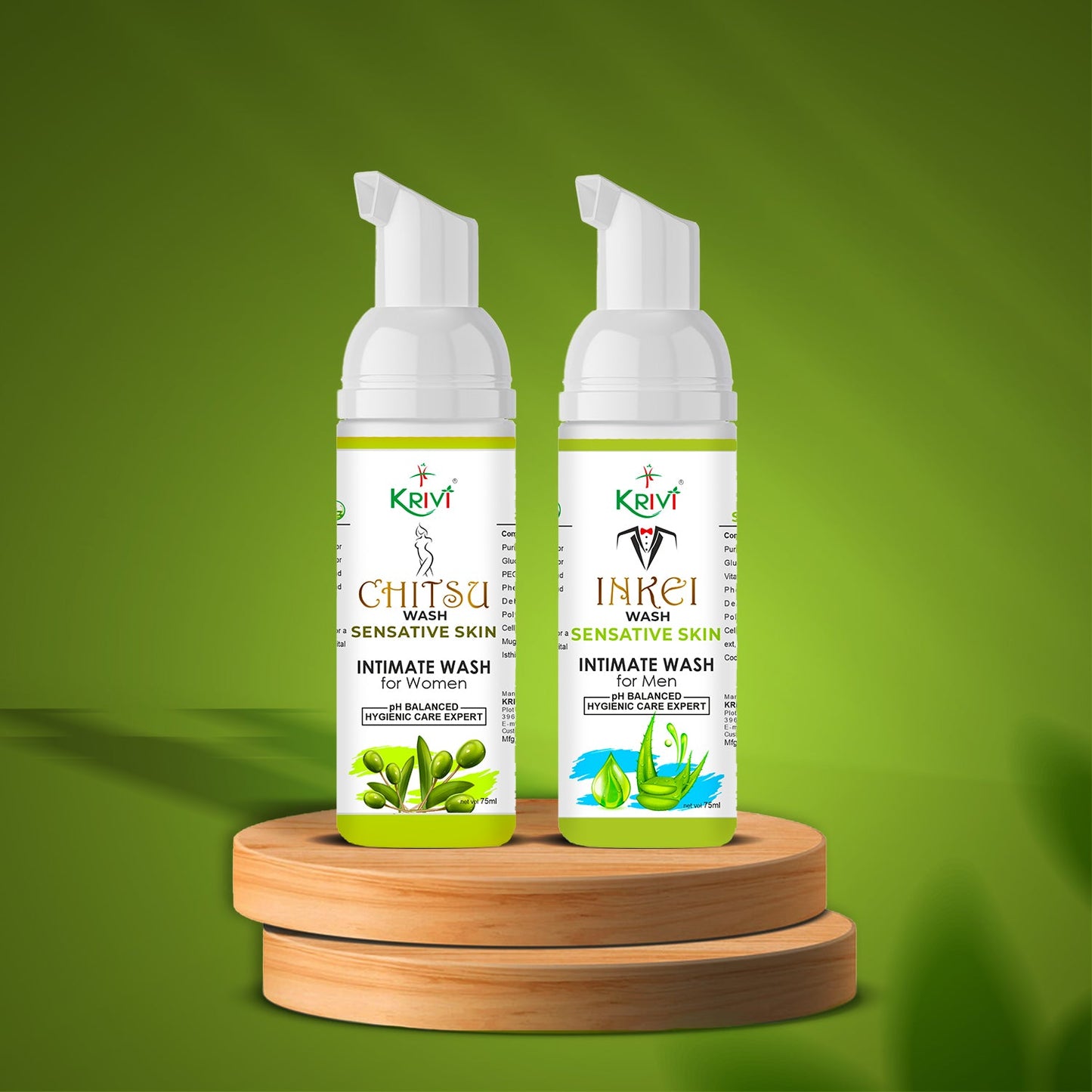 Men and Women Intimate Wash Combo (Sensitive Skin )