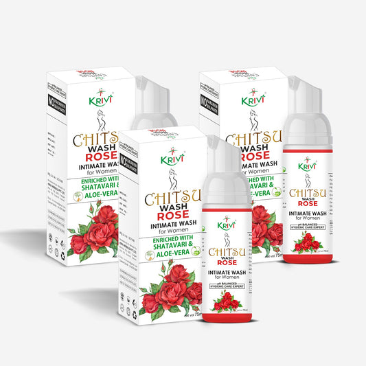 Chitsu Intimate Wash - Rose 75ml (Pack of 3)