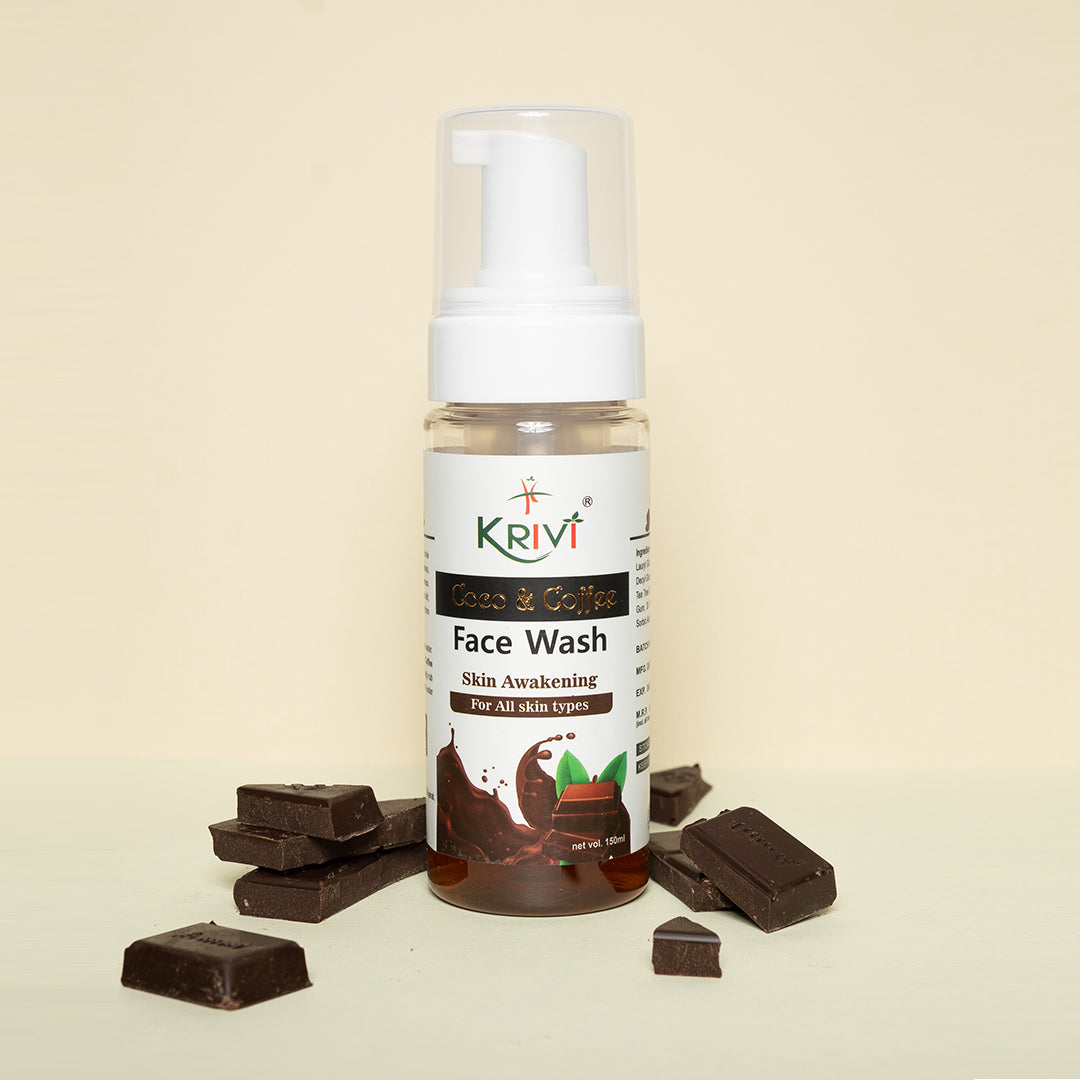 Krivi Coco & Coffee Face Wash with Foaming Pump 150ml