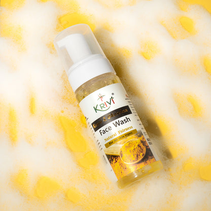 Krivi Kesar and Chandan Face Wash with Foaming Pump 150ml