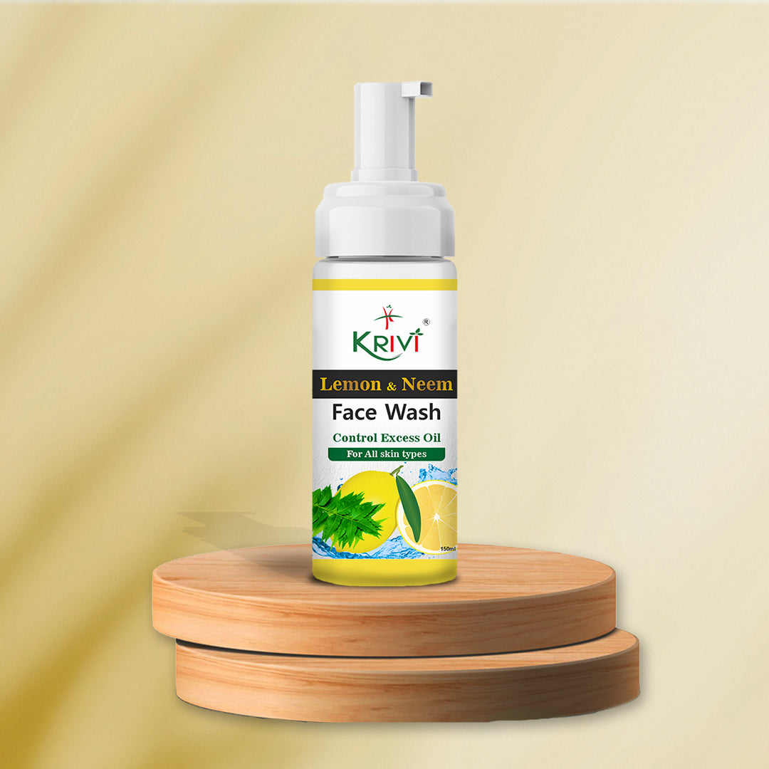 Krivi Lemon and Neem Face Wash with Foaming Pump 150ml