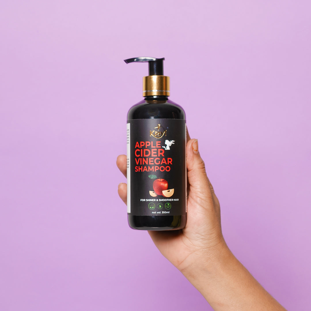 Krivi Apple Cider Vinegar Shampoo with Apple Cider Vinegar and Vitamin E -300ml