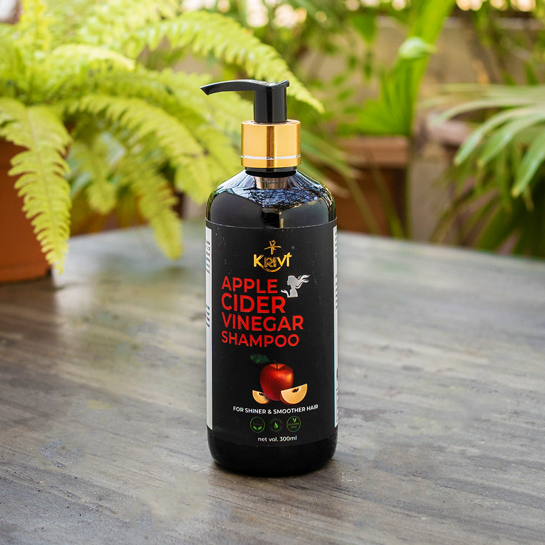Krivi Apple Cider Vinegar Shampoo with Apple Cider Vinegar and Vitamin E -300ml