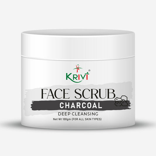 Krivi Charcoal Face Scrub for Deep Cleansing 100gm