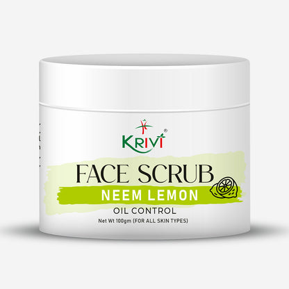 Krivi Neem Lemon Face Scrub for Oil Control 100gm