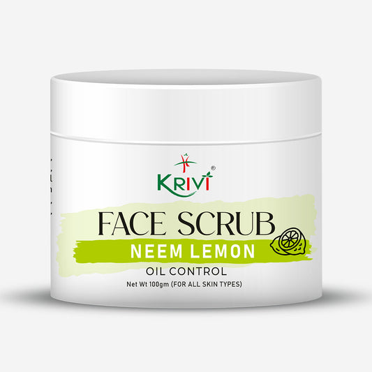 Krivi Neem Lemon Face Scrub for Oil Control 100gm