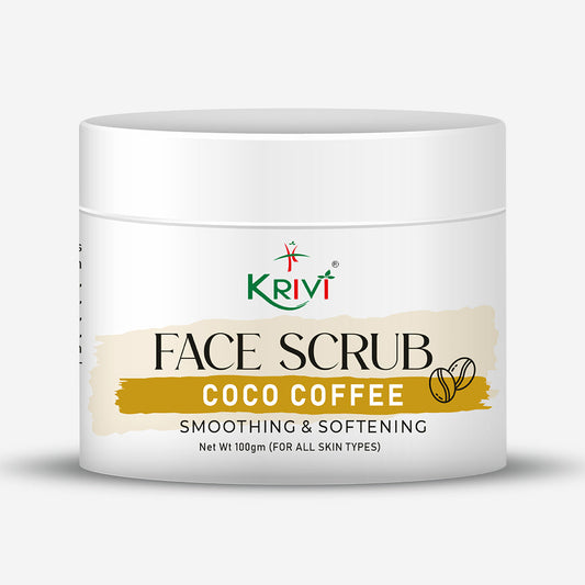 Krivi Coco Coffee Face Scrub - Smoothing & Softening 100gm