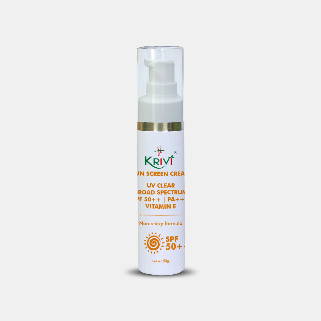 Krivi Sun Screen SPF 50++, UVA & UVB Protection 50gm
