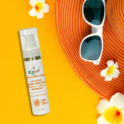 Krivi Sun Screen SPF 50++, UVA & UVB Protection 50gm