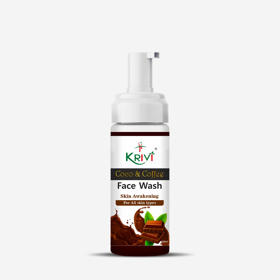 Krivi Coco & Coffee Face Wash with Foaming Pump 150ml
