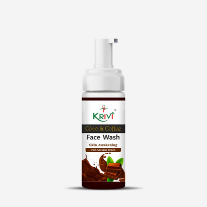 Krivi Coco & Coffee Face Wash with Foaming Pump 150ml