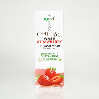 Chitsu Intimate Wash - Strawberry 75ml (Pack of 3)