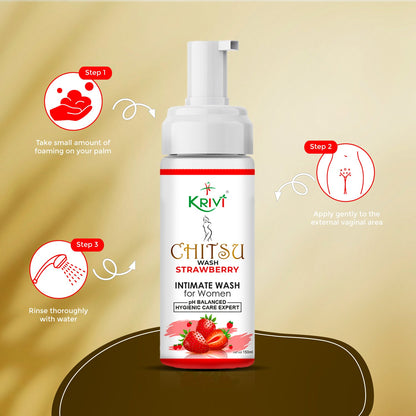 Chitsu Intimate Wash - Strawberry 150ml (Pack of 1)