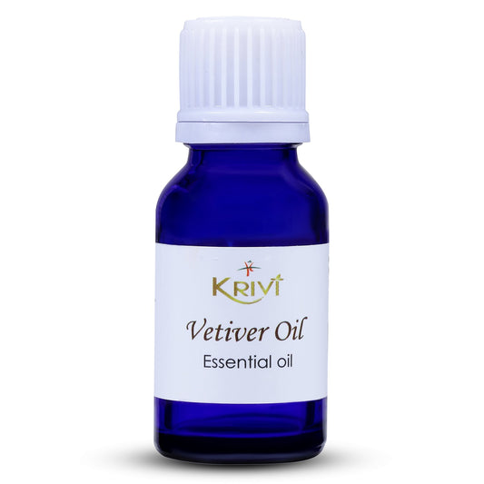 Krivi Vetiver Essential Oil 15ml (Pack of 1)