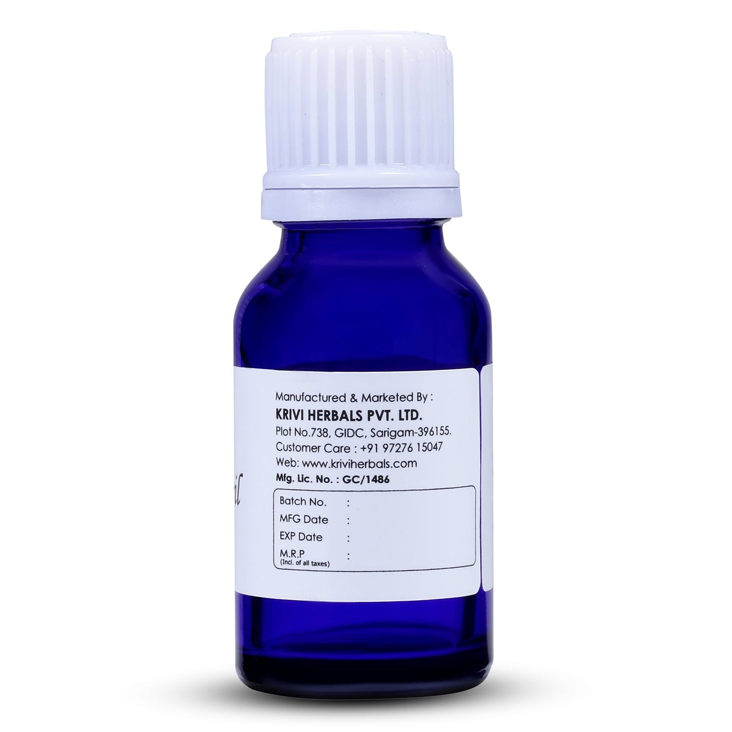 Krivi Palmarosa Essential Oil 15ml (Pack of 1)