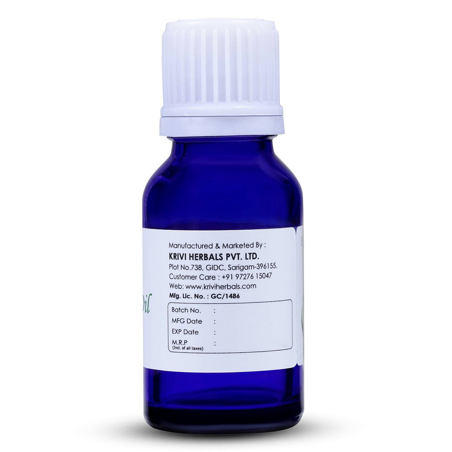 Krivi Bergamot Essential Oil 15ml (Pack of 1)