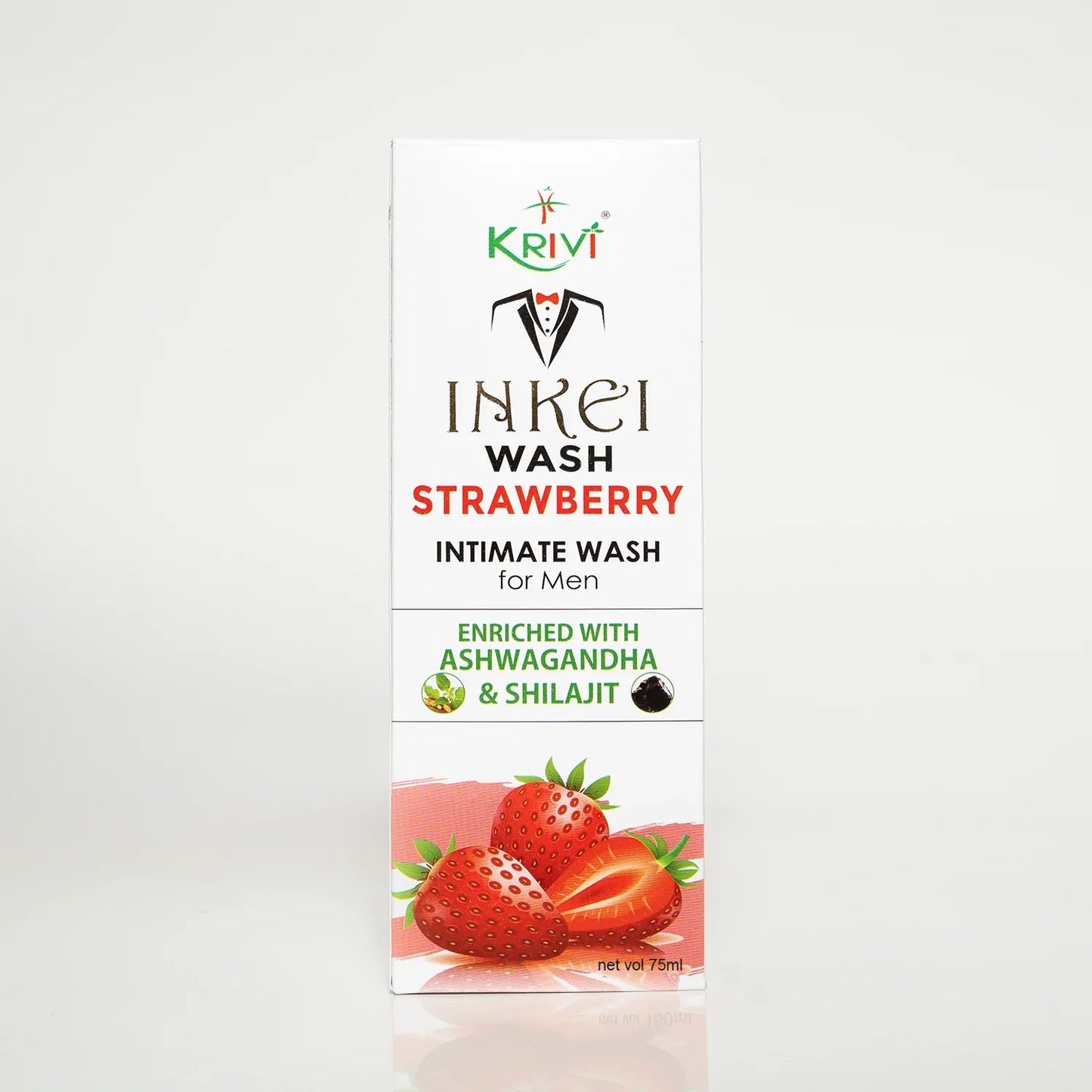 Inkei Intimate Wash for Men - Strawberry 75ml (Pack of 2)