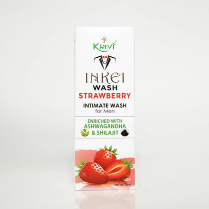 Inkei Intimate Wash for Men - Strawberry 75ml (Pack of 2)