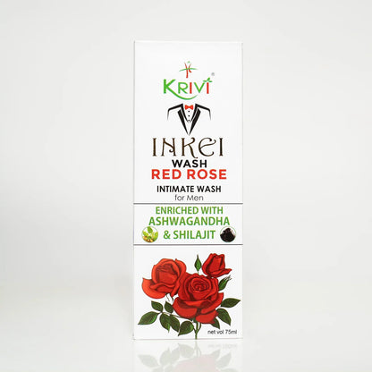 Inkei Intimate Wash for Men - Rose 75ml (Pack of 3)