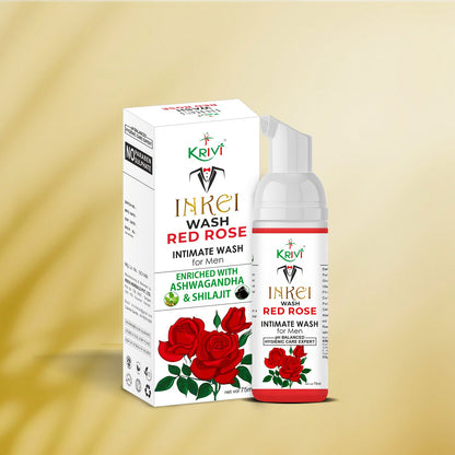 Inkei Intimate Wash for Men - Rose 75ml (Pack of 1)