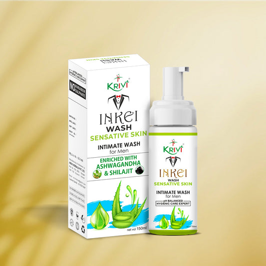 Inkei Intimate Wash for Men with Sensitive Skin 150ml (Pack of 1)