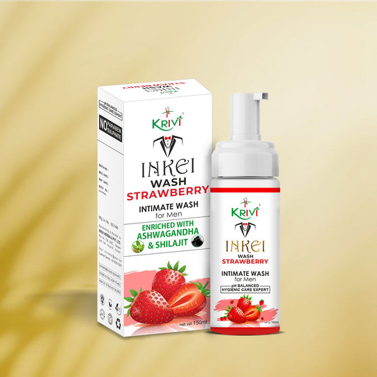 Inkei Intimate Wash for Men - Strawberry 150ml (Pack of 1)