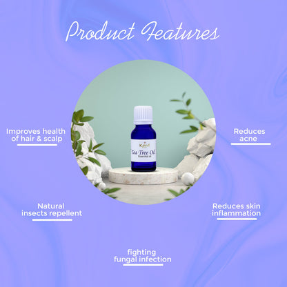 Krivi Tea Tree Essential Oil 15ml (Pack of 1)
