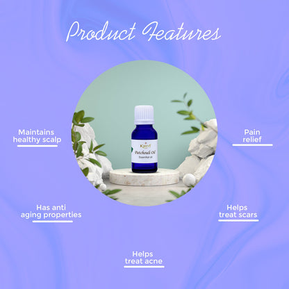 Krivi Patchouli Essential Oil 15ml (Pack of 1)