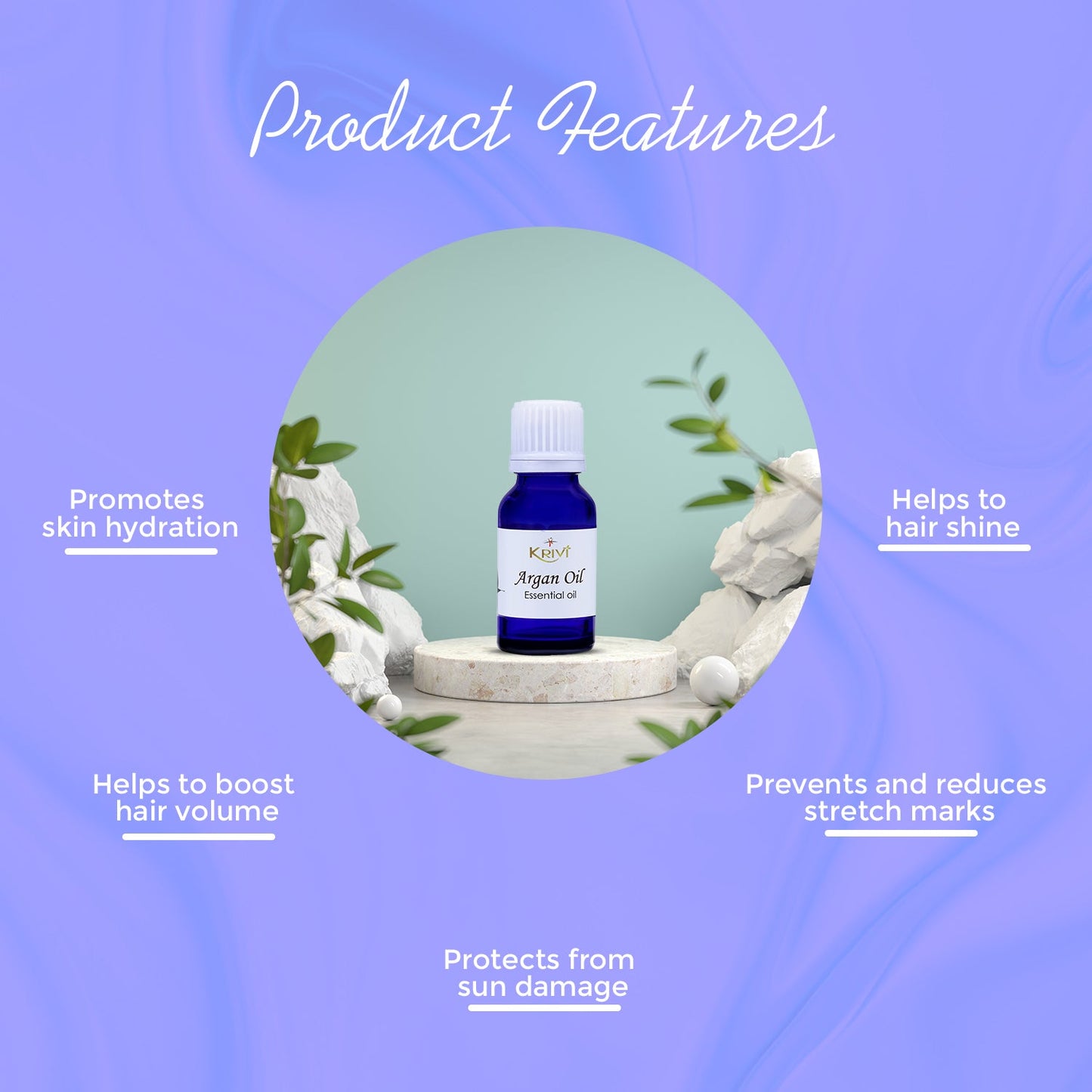Krivi Argan Essential Oil 15ml (Pack of 1)
