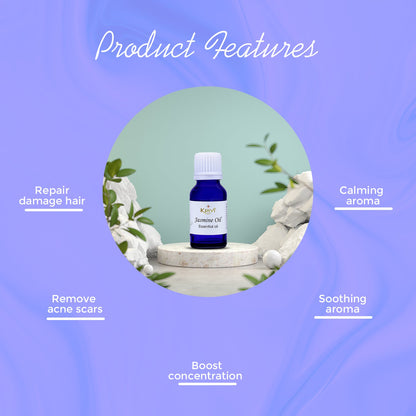 Krivi Jasmine Essential Oil 15ml (Pack of 1)