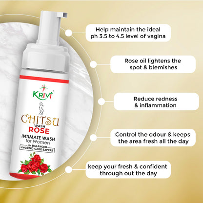 Chitsu Intimate Wash - Rose 150ml (Pack of 1)