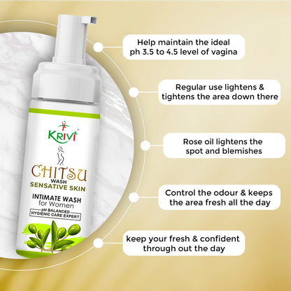 Chitsu Intimate Wash for Sensitive Skin 150ml