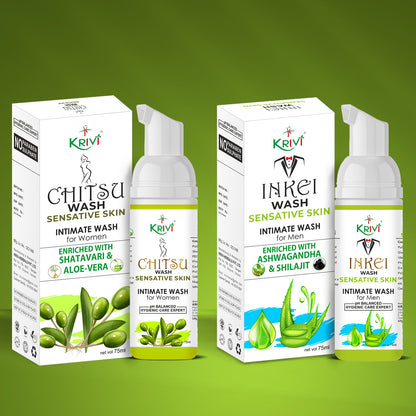 Men and Women Intimate Wash Combo (Sensitive Skin )