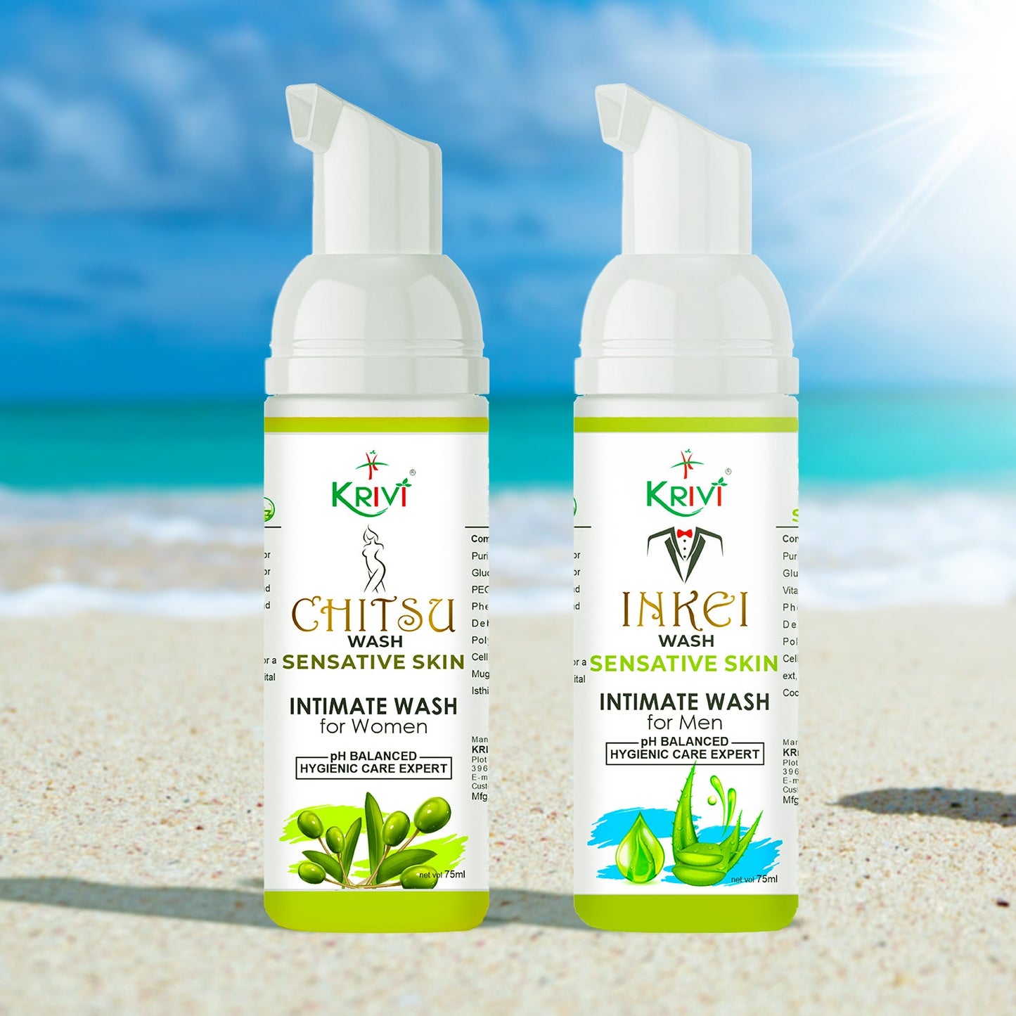 Men and Women Intimate Wash Combo (Sensitive Skin )