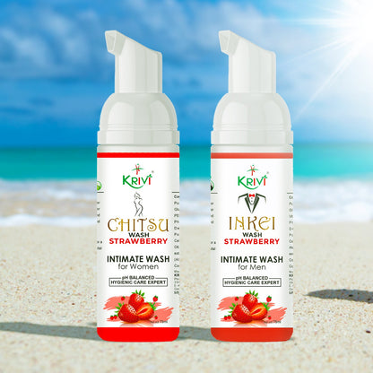 Men and Women Intimate Wash Combo (Strawberry)